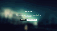 Desktop Screenshot of admc.ae
